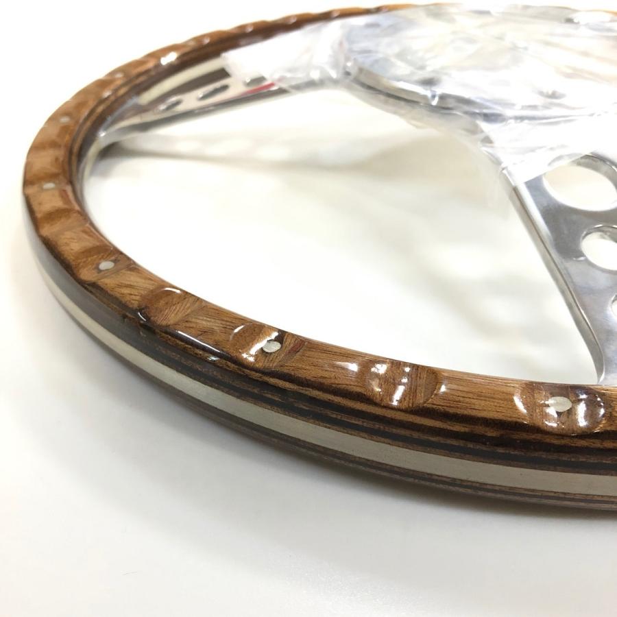 モトリタMK3ウッドステアリング・13インチ ディッシュ : ミニマルヤマ