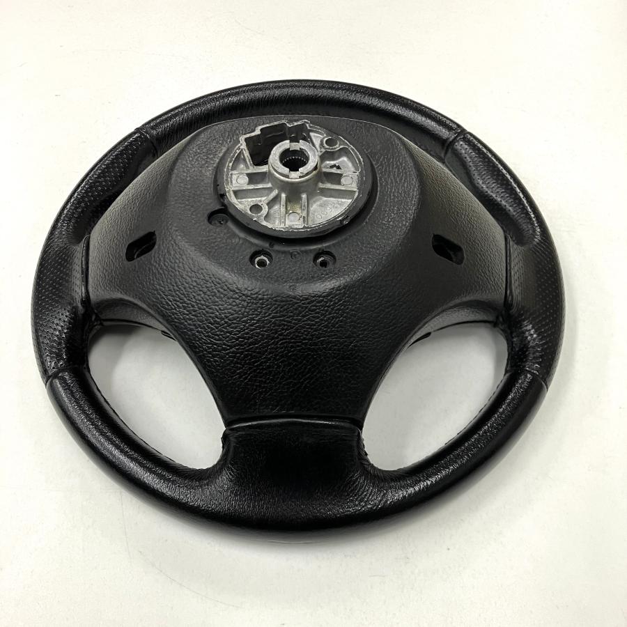 中古 クラシックミニ純正 エアバックボス付き レザーステアリング