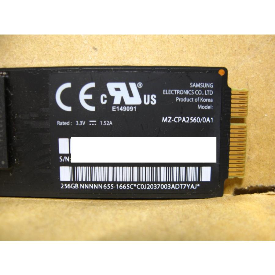 ▽SAMSUNG MZ-CPA2560/0A1 256GB apple純正SSD 655-1665C 中古 MacBook