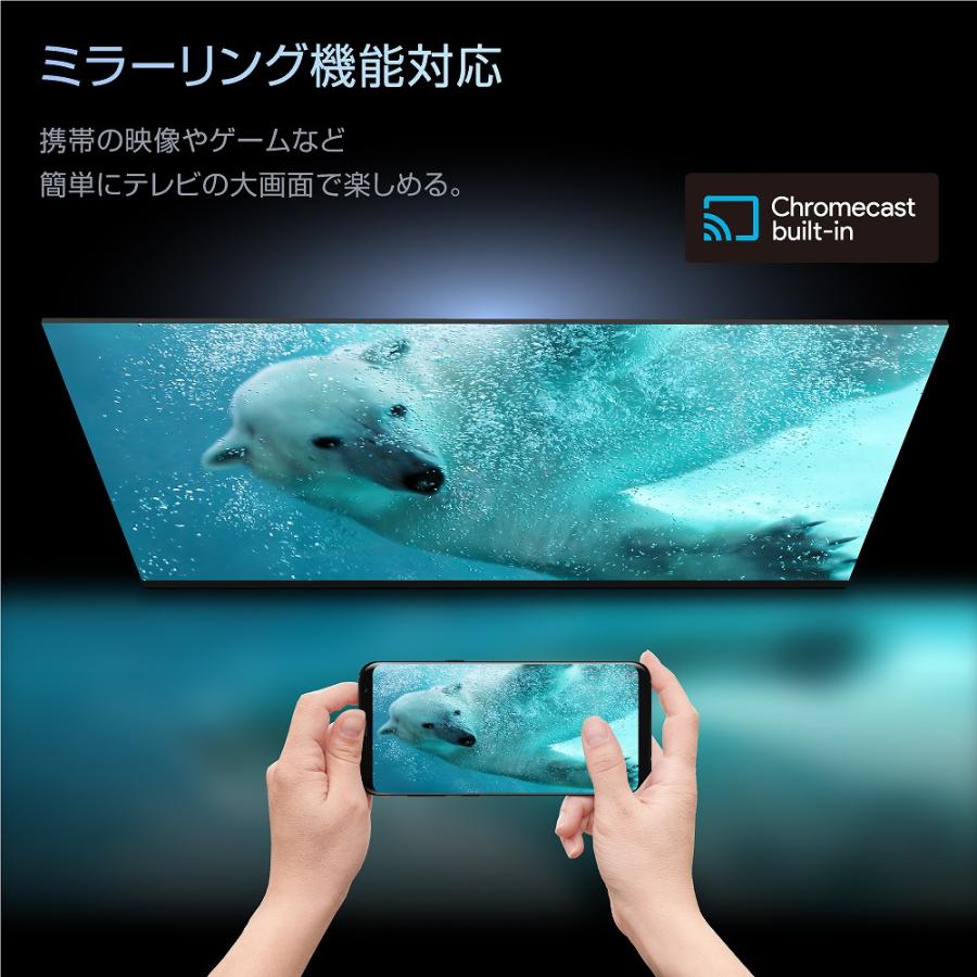 WIS ウィズ 24GTN ブラック 24インチgoogleチューナーレステレビ