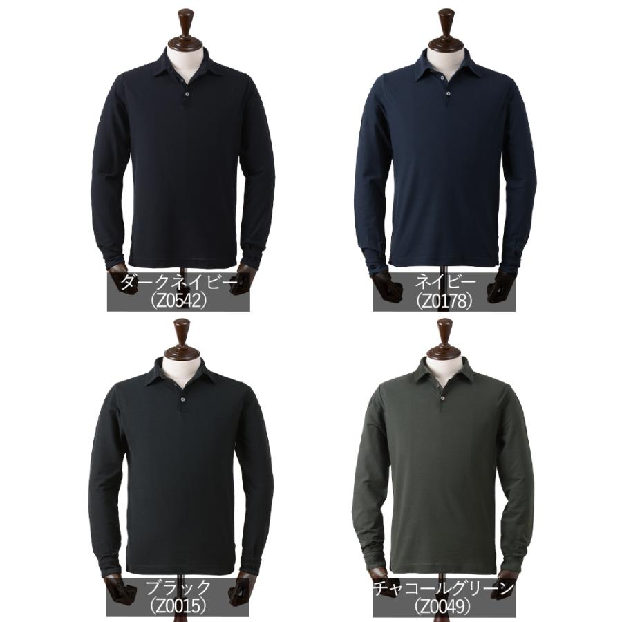 ZANONE（ザノーネ） 春夏秋 アイスコットン 長袖 ポロシャツ 接触冷感