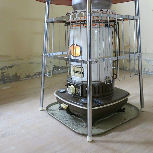 TOYOTOMI（トヨトミ） 丸型ストーブガード デラックス 朱色 受注生産品