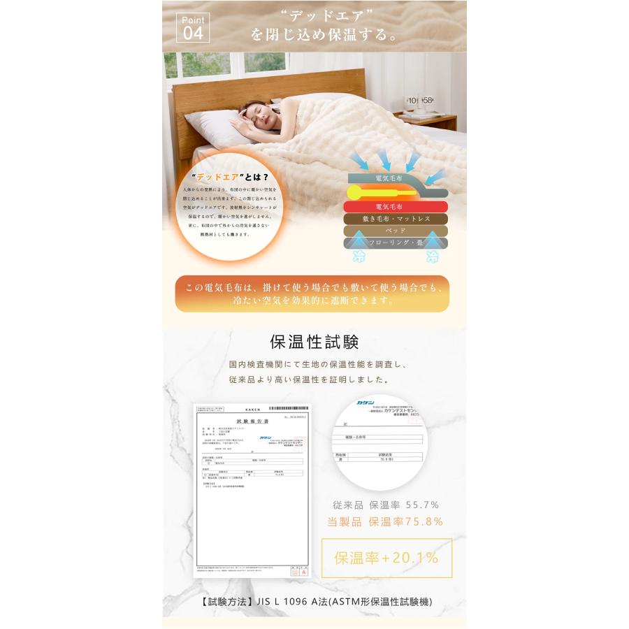 正規品】ふわとろ毛布 電気毛布 掛け敷き兼用 ひざ掛け 敷き 電気