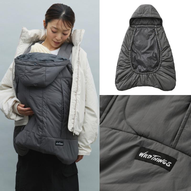 ベビーホッパー × WILDTHINGS モンスターパーカー防寒ケープ カーキ