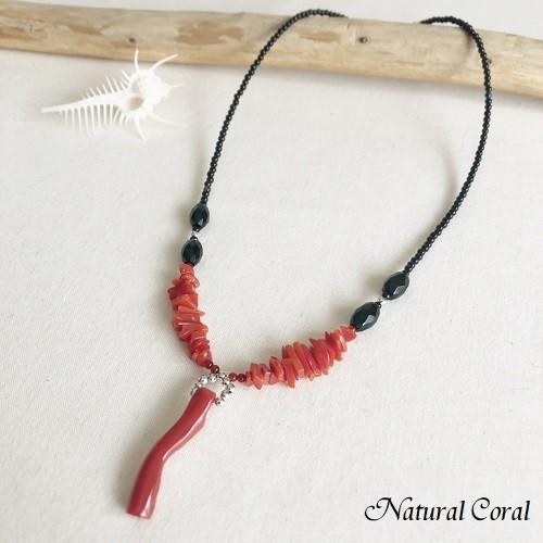 血赤珊瑚 ちあかさんご 赤珊瑚 ネックレス ナチュラルコーラル 送料
