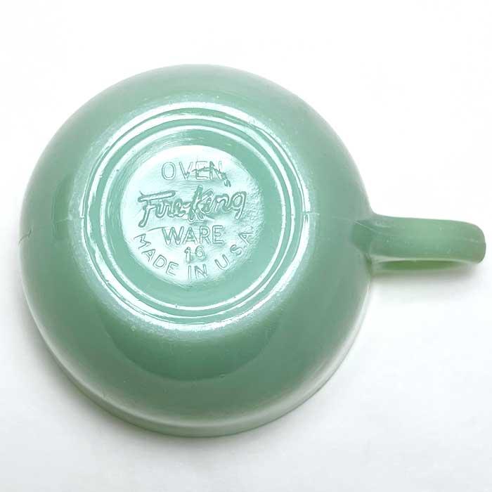 Vintage Anchor Hocking Fire King St.Denis Cup Jade-ite Made in USA