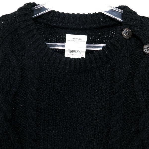 visvim（ヴィズヴィム） ビズビム ボラードクルーニット ブラック