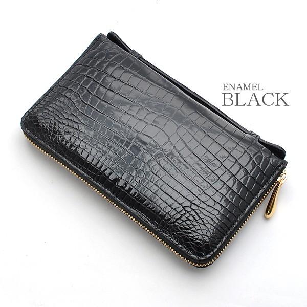 長財布 メンズ クラッチバッグ ミニセカンド 本クロコダイル革 鰐 ワニ