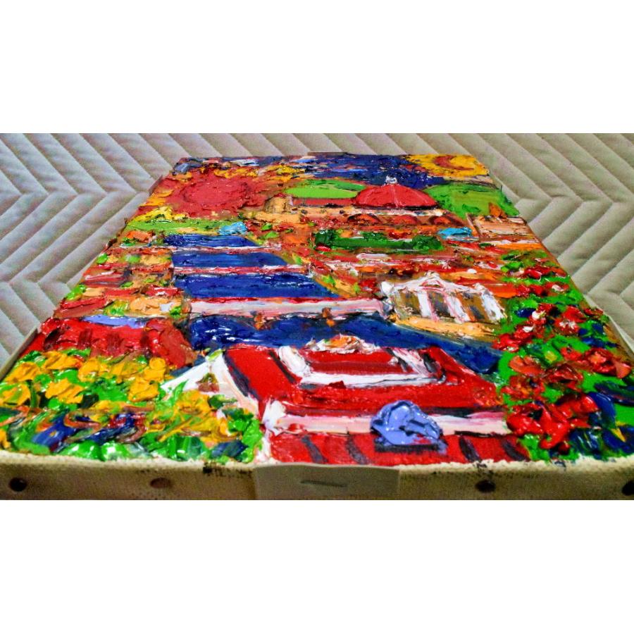 鈴木マサハル 「FIRENZE」 油彩F3号 真作保証 燃えるような情熱