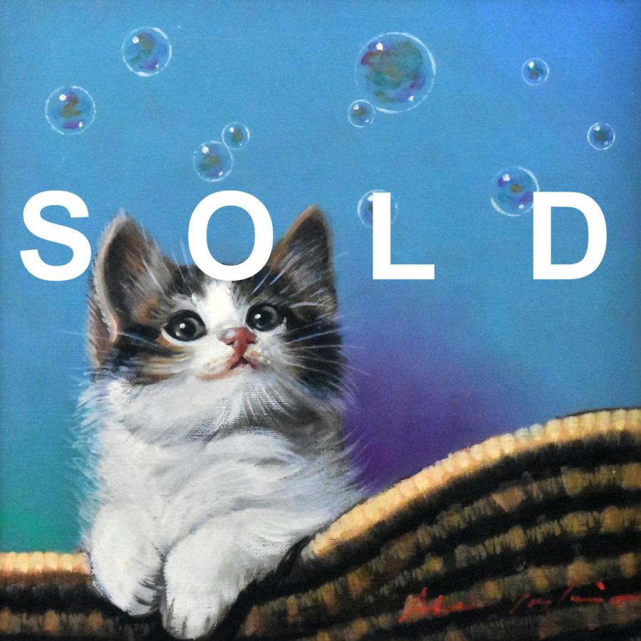 八代亜紀 「風が・・・」 油彩 S3号 真作保証 人気歌手 人気画家 ル