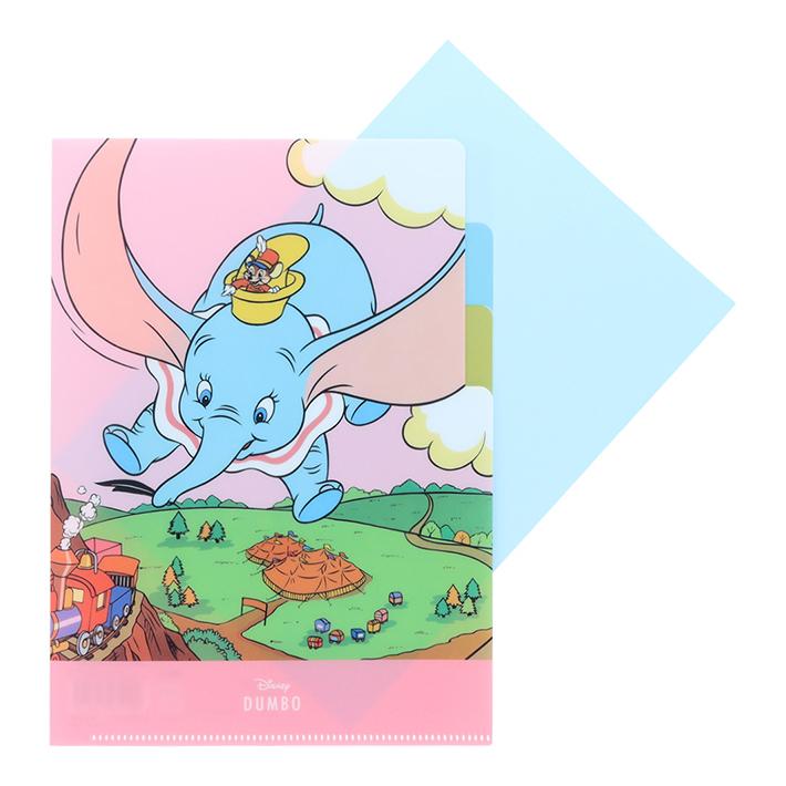 サンスター文具 ディズニー ダンボ クリアファイル A5 3P レトロアート