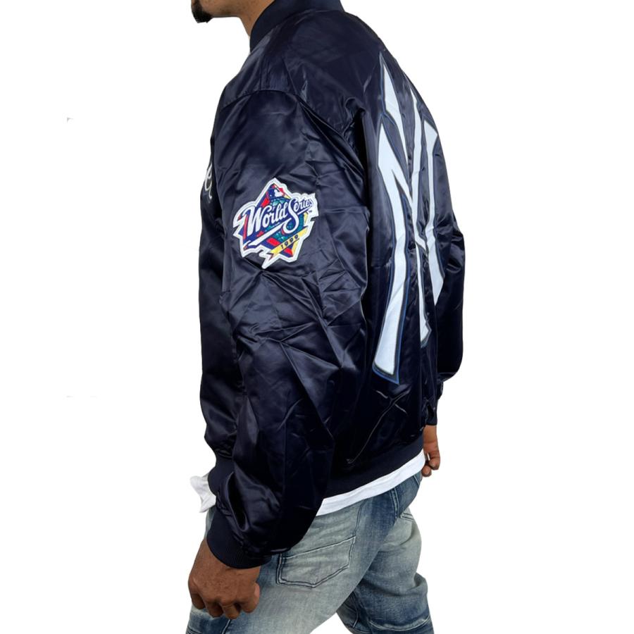 ニューヨーク ヤンキース サテン ジャケット スタジャン YANKEES