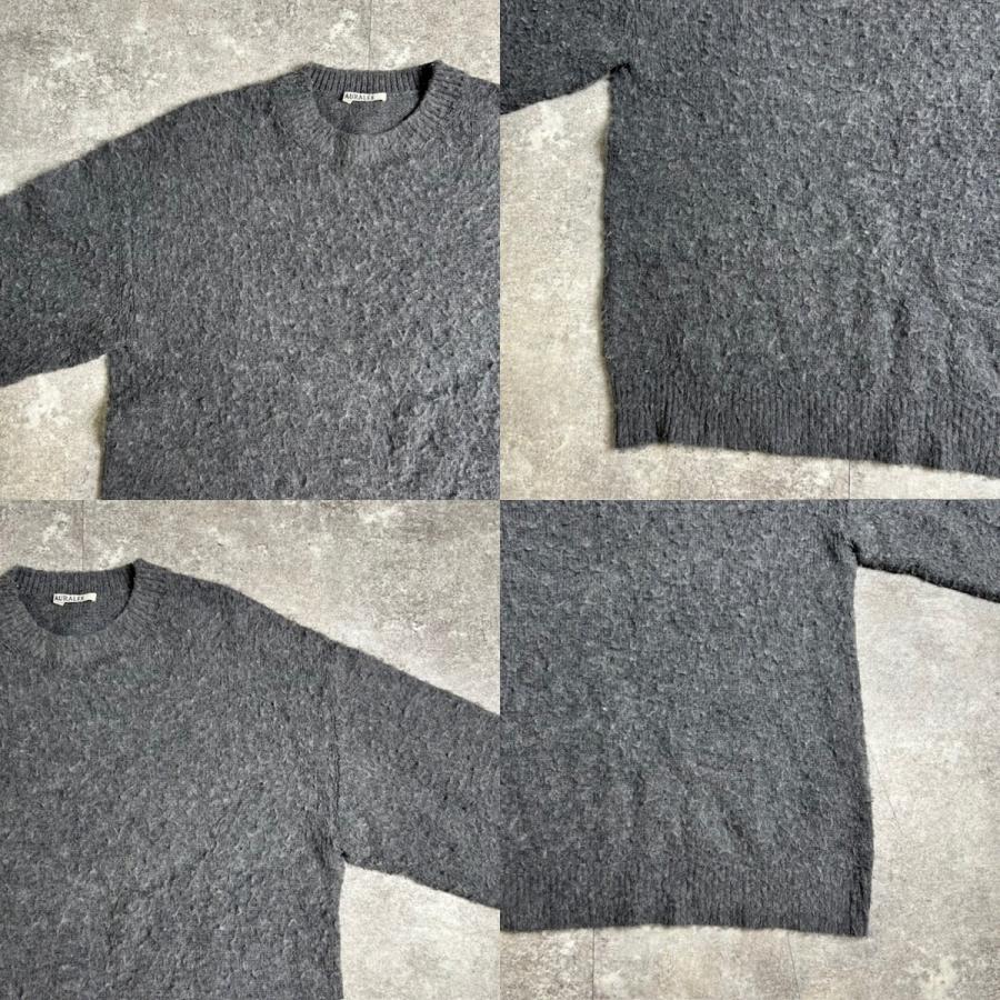 AURALEE オーラリー 【men069TJ】 24AW BRUSHED WOOL CASHMERE SILK