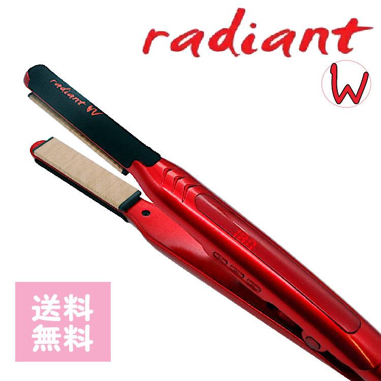 ラディアント シルクプロアイロン W ストレートアイロン 18mm レッド