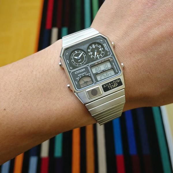 RECORD LABEL シチズン アナデジテンプ 復刻 腕時計 JG2101-78E : neel