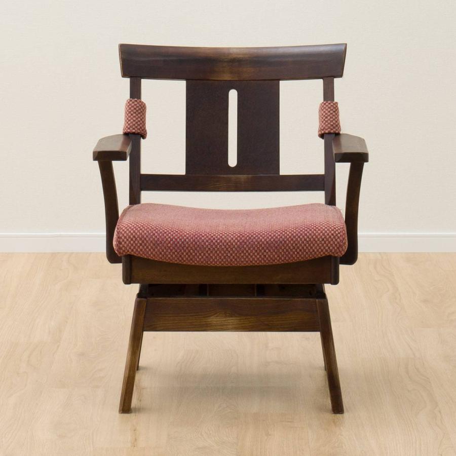 ニトリ（NITORI） 肘付き回転式ダイニングチェア(ヤマト2DBR) 食卓椅子