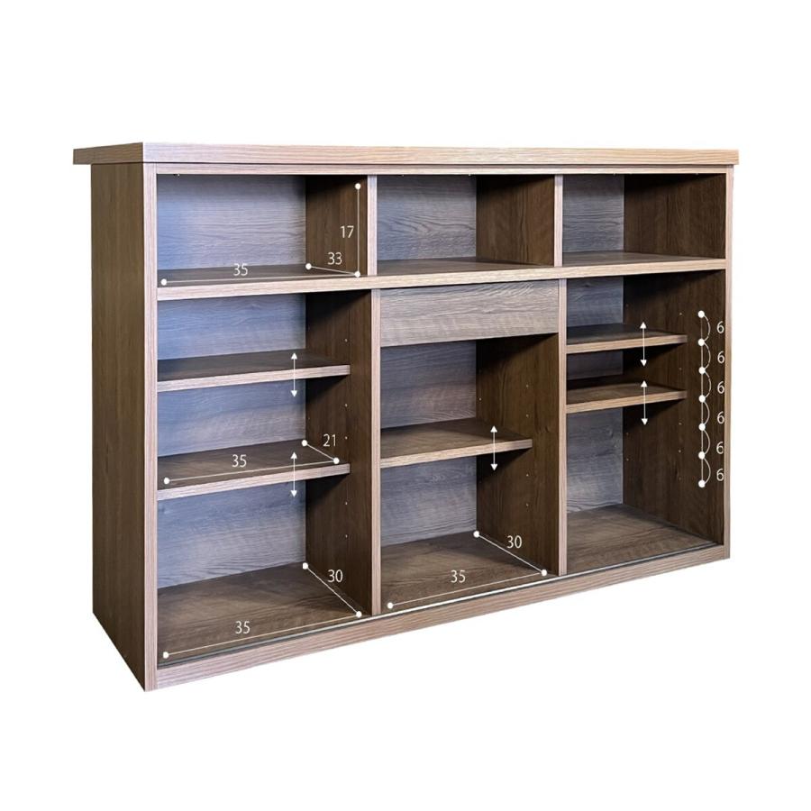 ニトリ（NITORI） たっぷり収納のバーカウンター(115cm幅 BR色