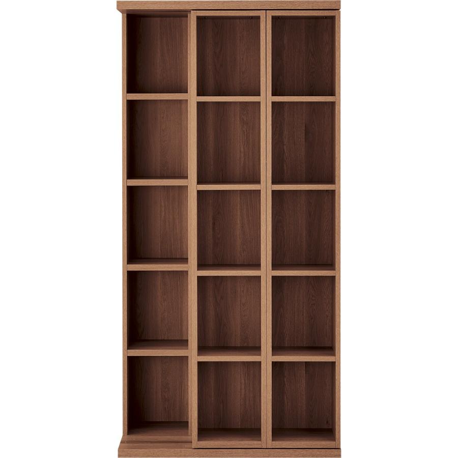 ニトリ（NITORI） Wスライド本棚(L BS004 MBR) : ニトリ Yahoo!店