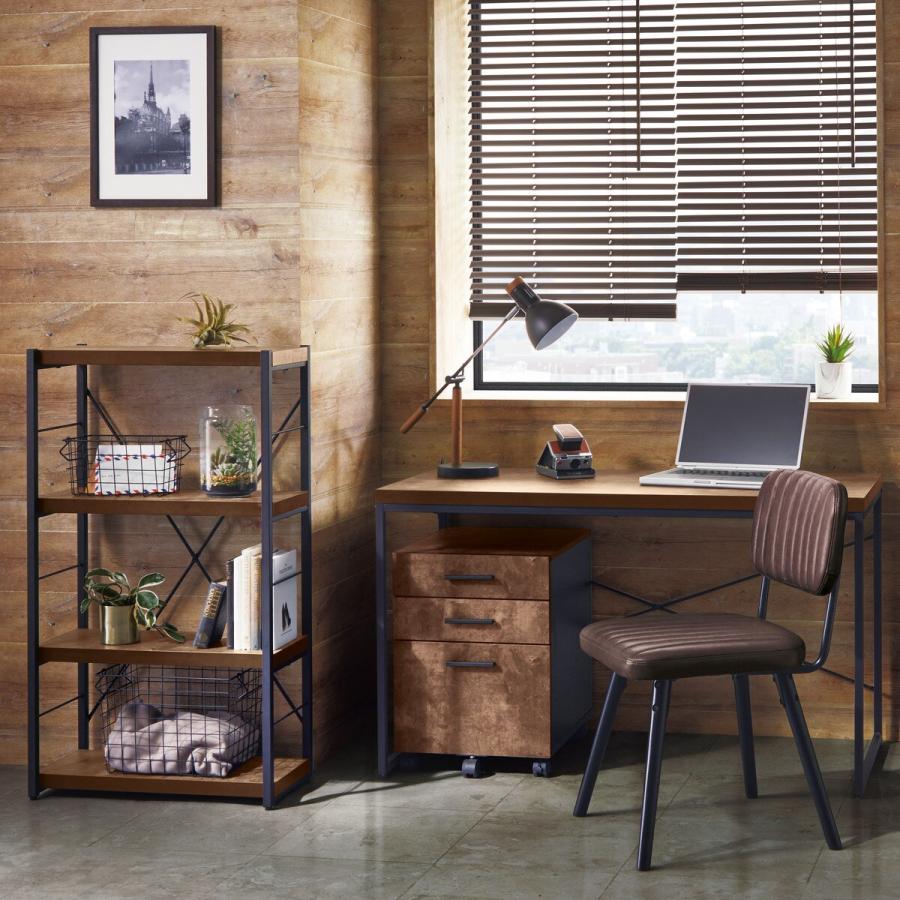 ニトリ（NITORI） デスクワゴンセット(Nステイン120BR/F40BR) ニトリ