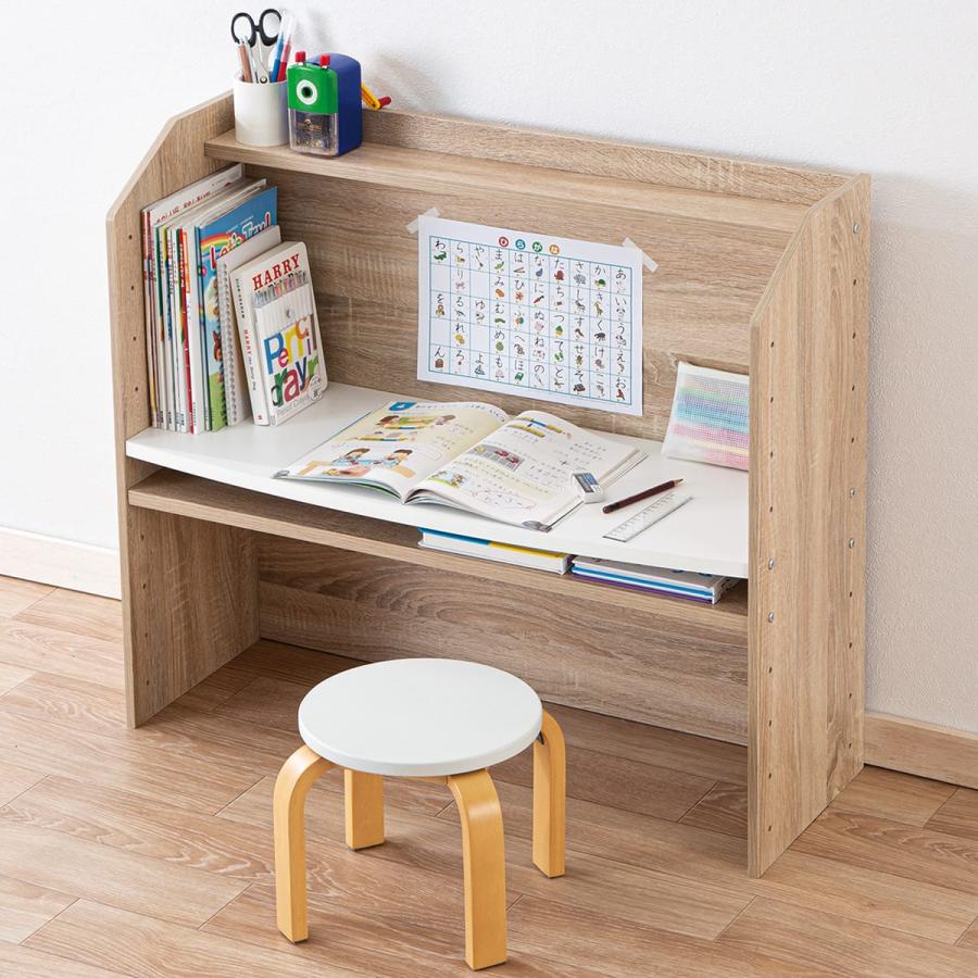 ニトリ（NITORI） 棚にもなるキッズデスク(セルフル ナチュラル