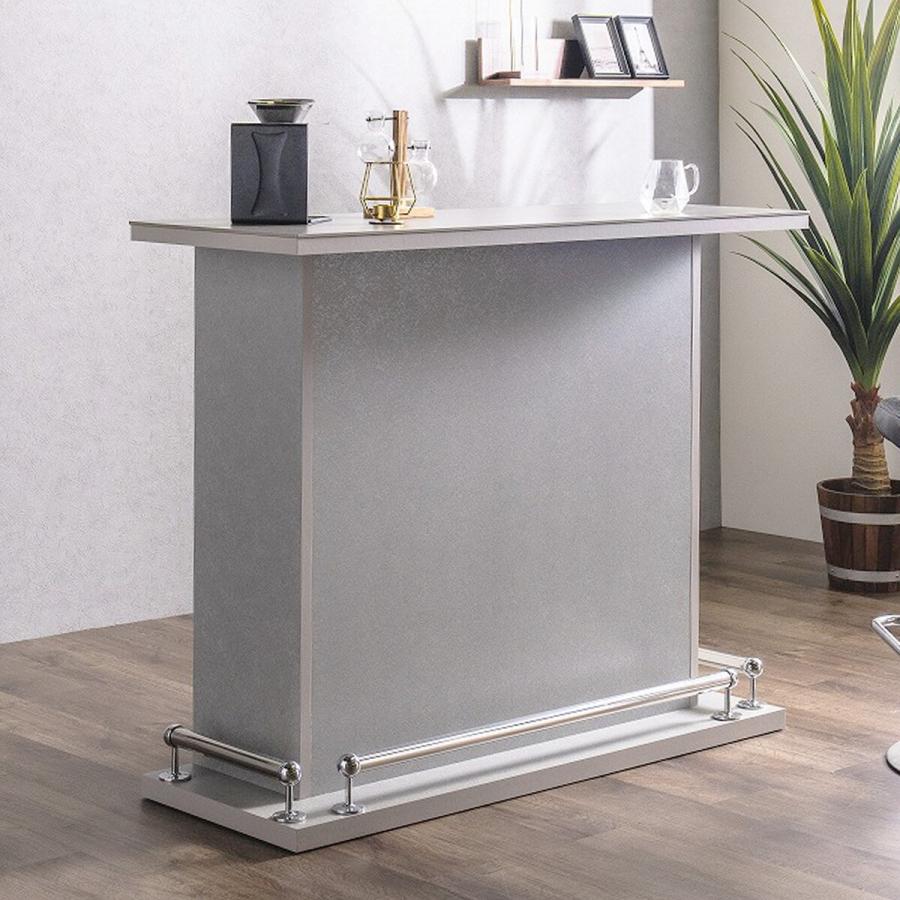 ニトリ（NITORI） セラミック天板モダンバーカウンター (幅120cm GY