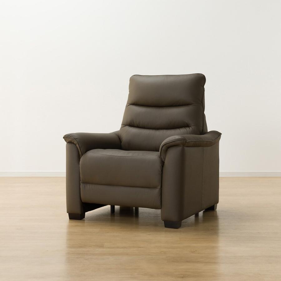 ニトリ（NITORI） 1人用電動リクライニングソファ(Nビリーバ3 革 BR