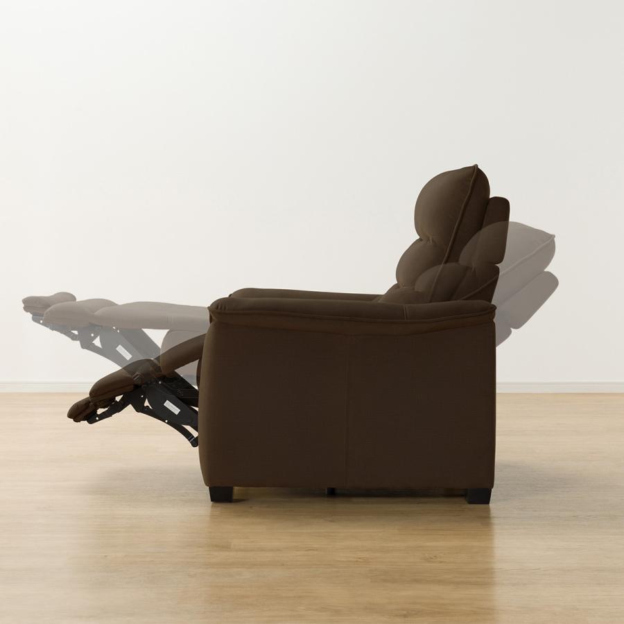 ニトリ（NITORI） 1人用電動リクライニング布張りソファ(Nビリーバ3