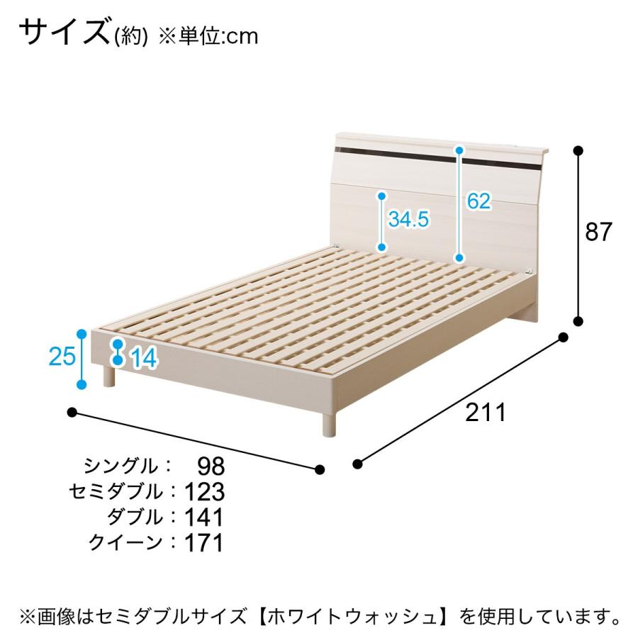 ニトリ（NITORI） ベッド ダブルベッドフレーム(EB-002 WW LEG/LOW