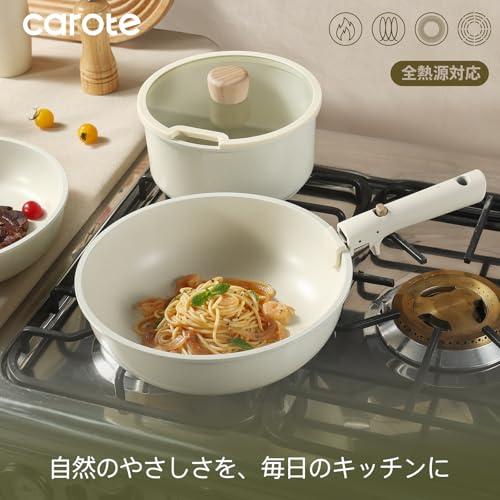 CAROTE カローテ フライパン セット 11点 IH?ガス火対応 PFOAなどの