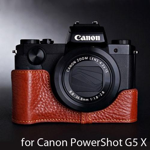 PowerShot Canon G5 X 専用 レザー ケース Brown ブラウン TP Original