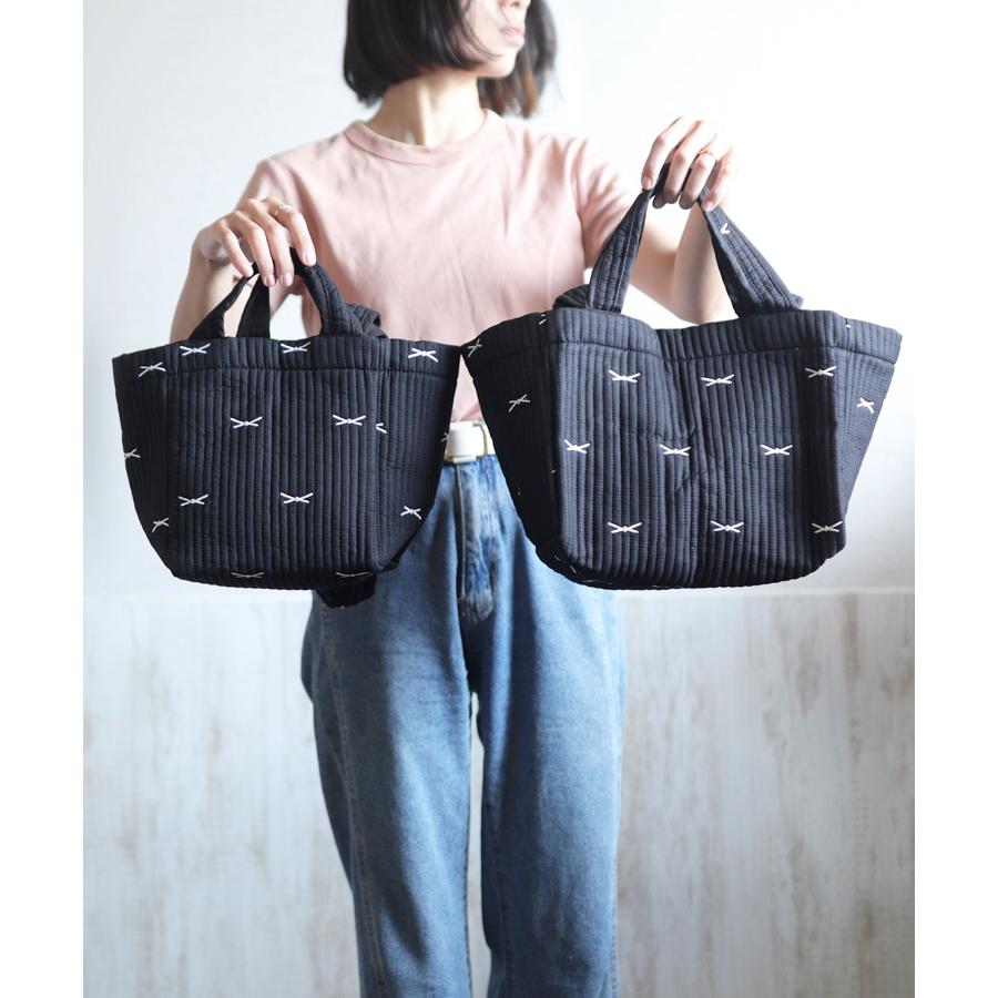 ヌビバッグ トート マザーズ バッグ 刺繍 ハンドバッグ ミニ リボン