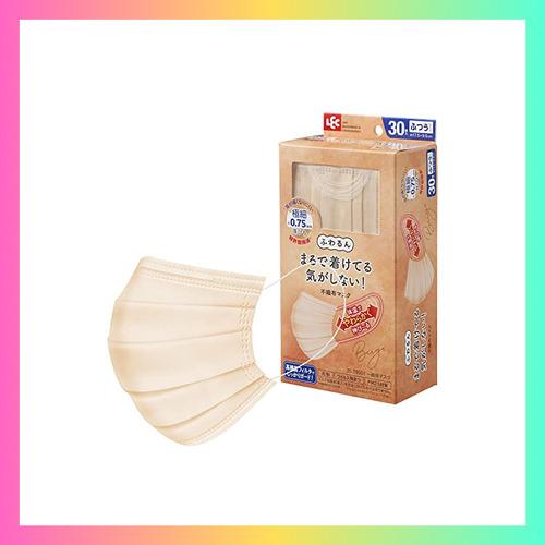レック 極細耳ひも マスク ふわるん ( ふつうサイズ 30枚入 ) 1箱