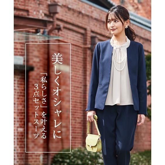 ニッセン（nissen） フォーマル 3点セット レディース 入学式 卒業式