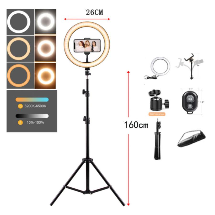 NISSIN LUX 撮影用ライト led照明ライト LEDリングライト 26CM 10