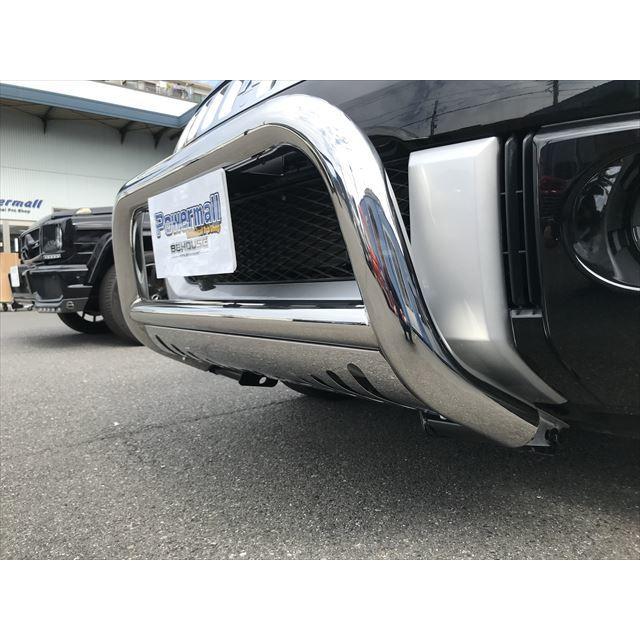 デリカ D:5 ブルバー フロント バンパーガード ステン メッキ