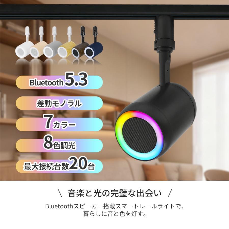 ダクトレール スピーカー 2個 レール用 Bluetooth スピーカー付き