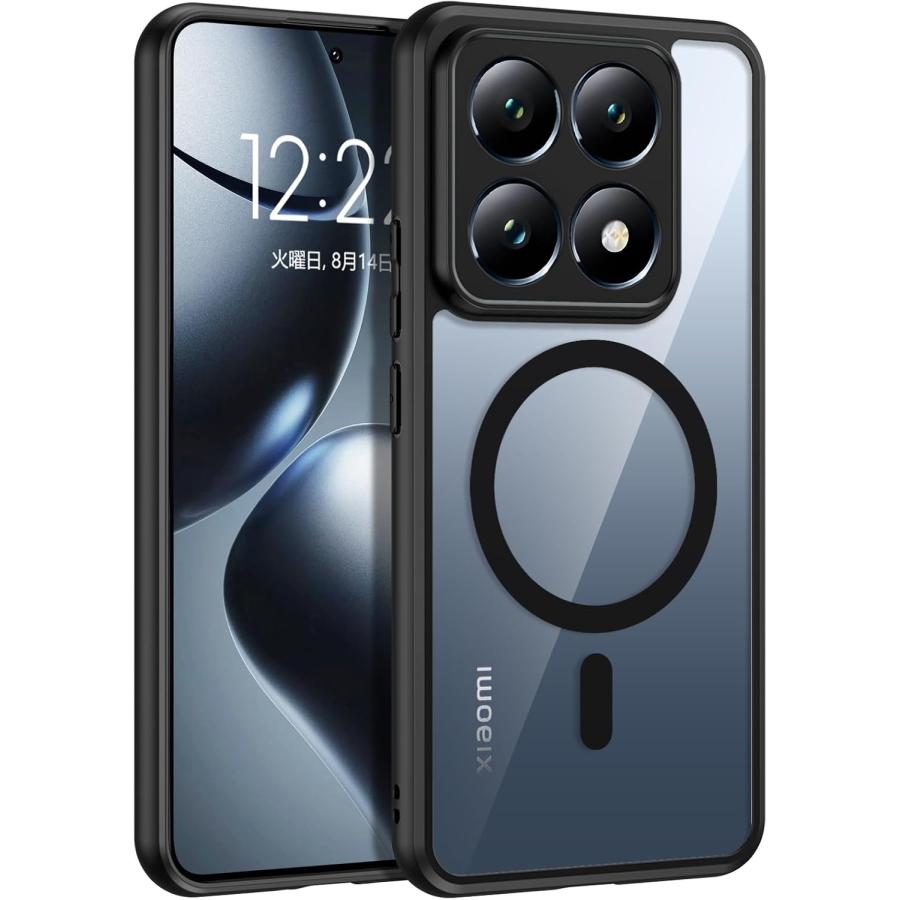 即納 Xiaomi 14T/14T Pro 背面ケース TPU 薄型 指紋防止 MagSafe対応