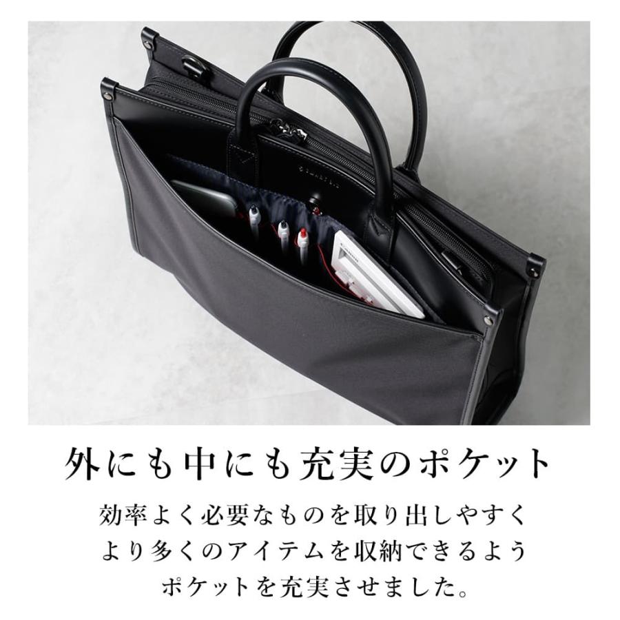 ブリーフケース ビジネスバッグ メンズ saxon 2WAY 撥水 A4サイズ 就活