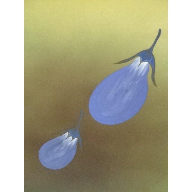 ys7013390; 宗sou 華萌筆 一富士二鷹三茄子開運図 肉筆絹本掛軸（共箱