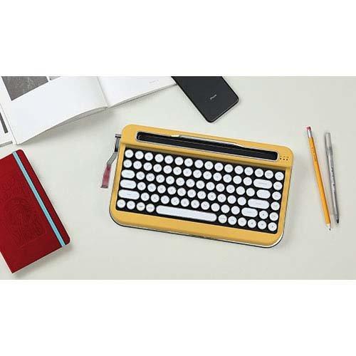 AJAX タイプライター風 レトロキーボードPENNA Mustard Yellow PNADYE