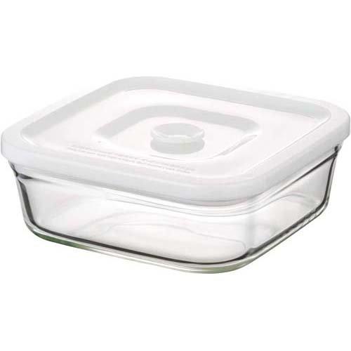 iwaki 密閉パック＆レンジ 角型 450ml ホワイト C3247MP-W ( 1個