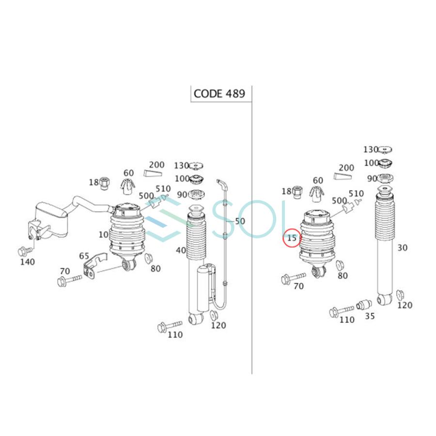 Mercedes-Benz（メルセデス・ベンツ） ベンツ W211 リア エアサス エア
