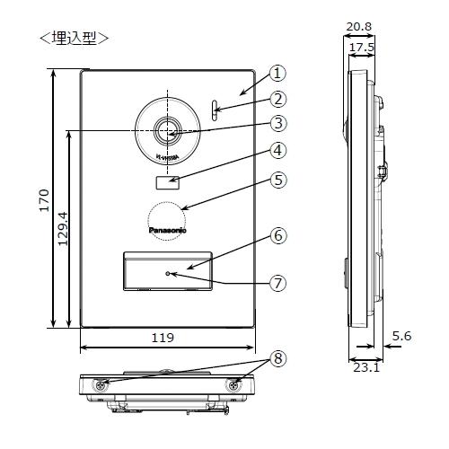 Panasonic（パナソニック） VL-SWE710KS テレビドアホン 録画機能付