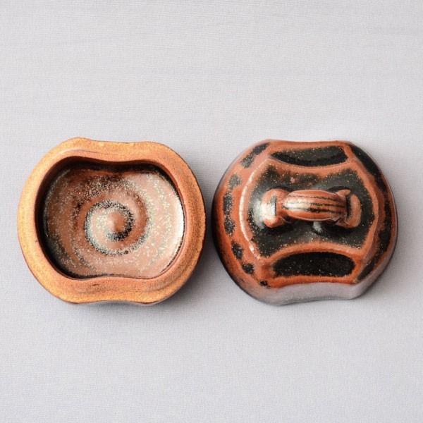 香合 茶道具 松本鉄山 作 古瀬戸ハジキ香合 : 茶道具専門店 (有)菊池