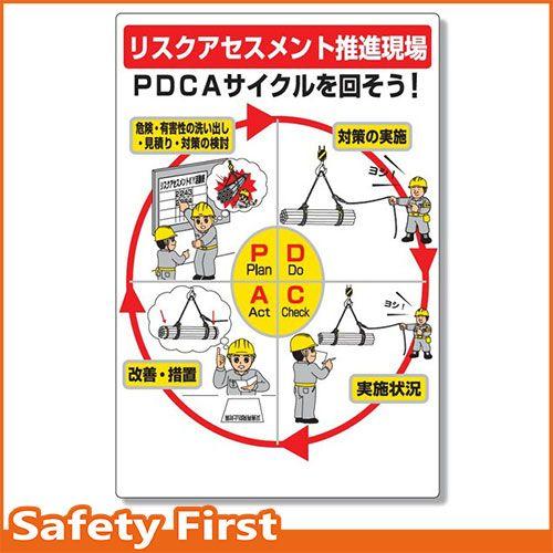 リスクアセスメントPDCA標識 320-41 : 保安用品専門店 Safety