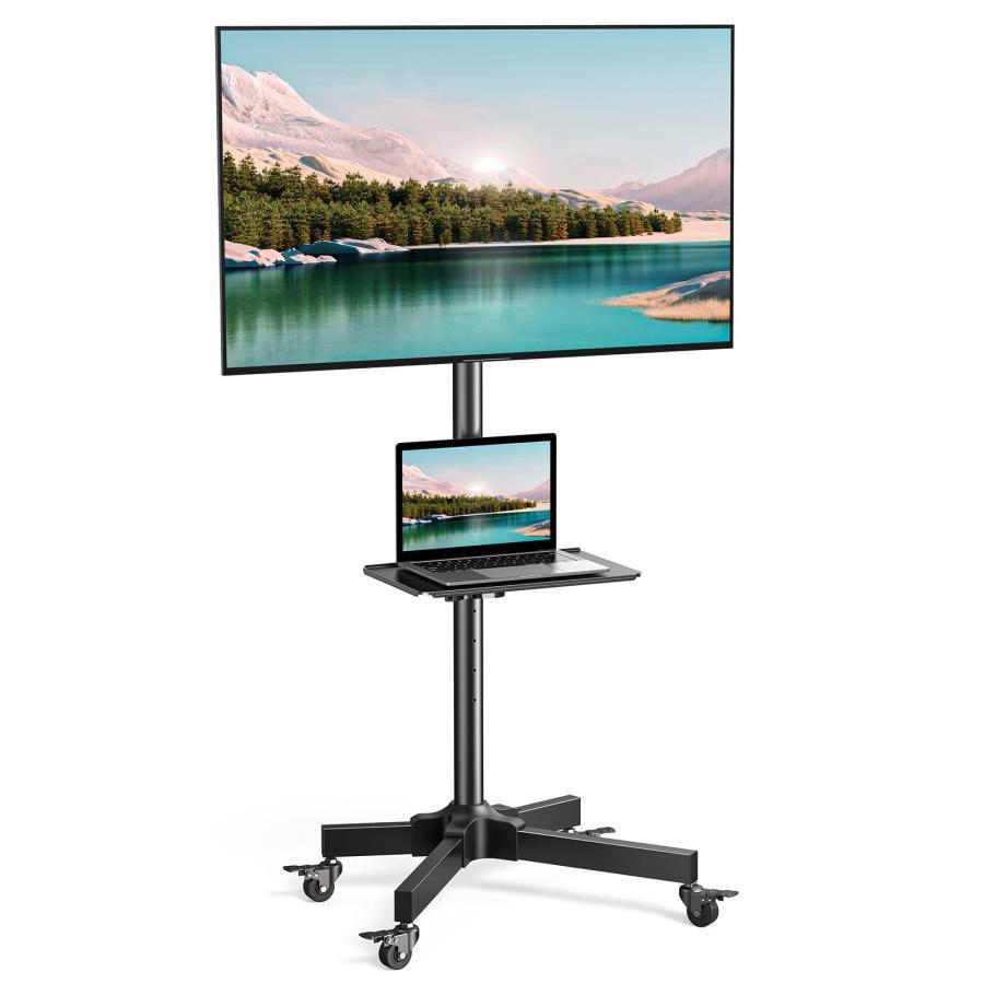 Perlegear テレビスタンド テレビ台 キャスター付き 壁寄せ ハイタイプ