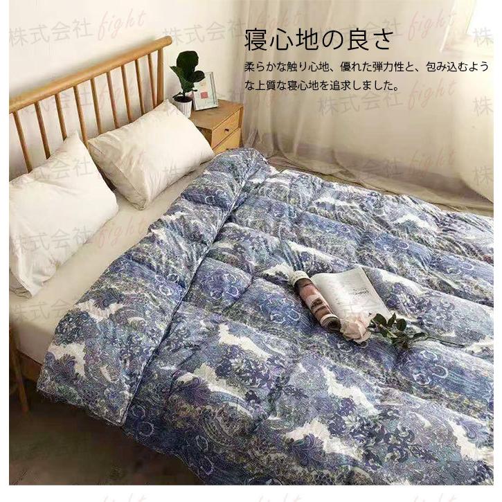 羽毛布団 グースダウン95% あったか ふわふわ シングルサイズ 150