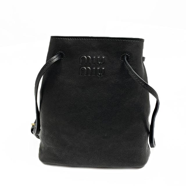 新品】ミュウミュウ MIUMIU ショルダーバッグ ナッパレザー ミニバッグ