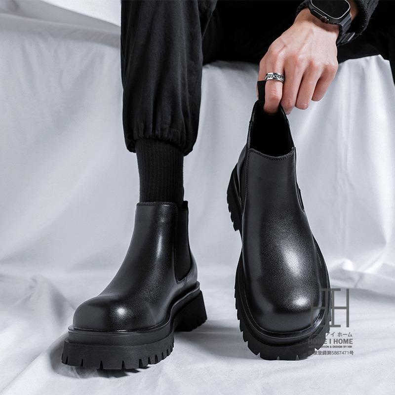 ブーツ メンズ サイドゴアブーツ チェルシーブーツ ローカットブーツ