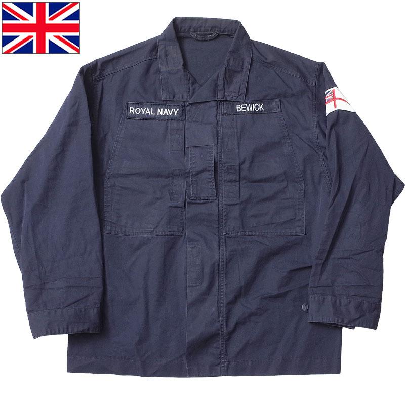 イギリス軍 Royal Navy コンバットジャケット ネイビー USED JS144UN
